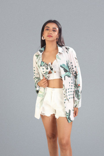Eden Bloom Shirt & Bralette Set