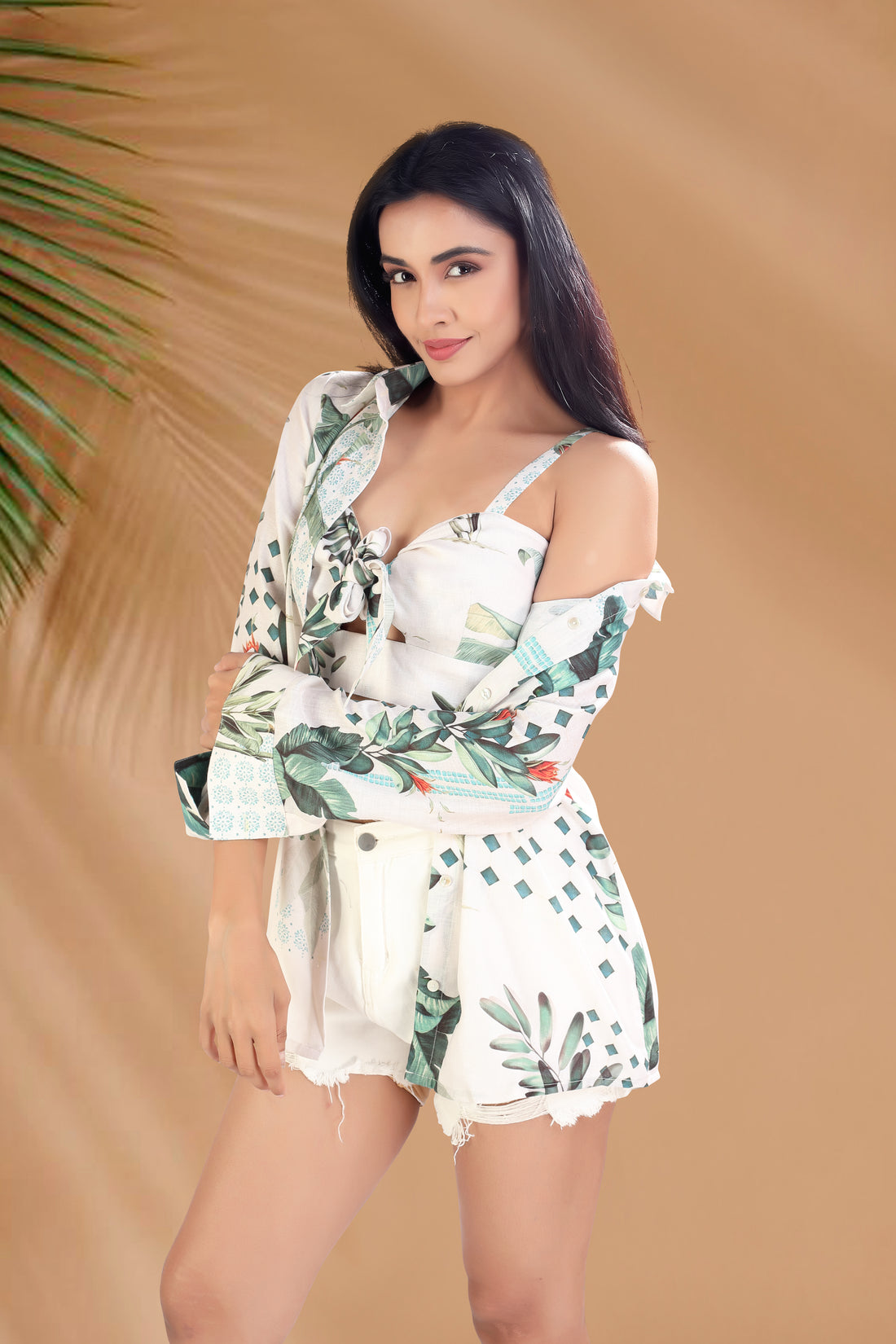 Eden Bloom Shirt & Bralette Set