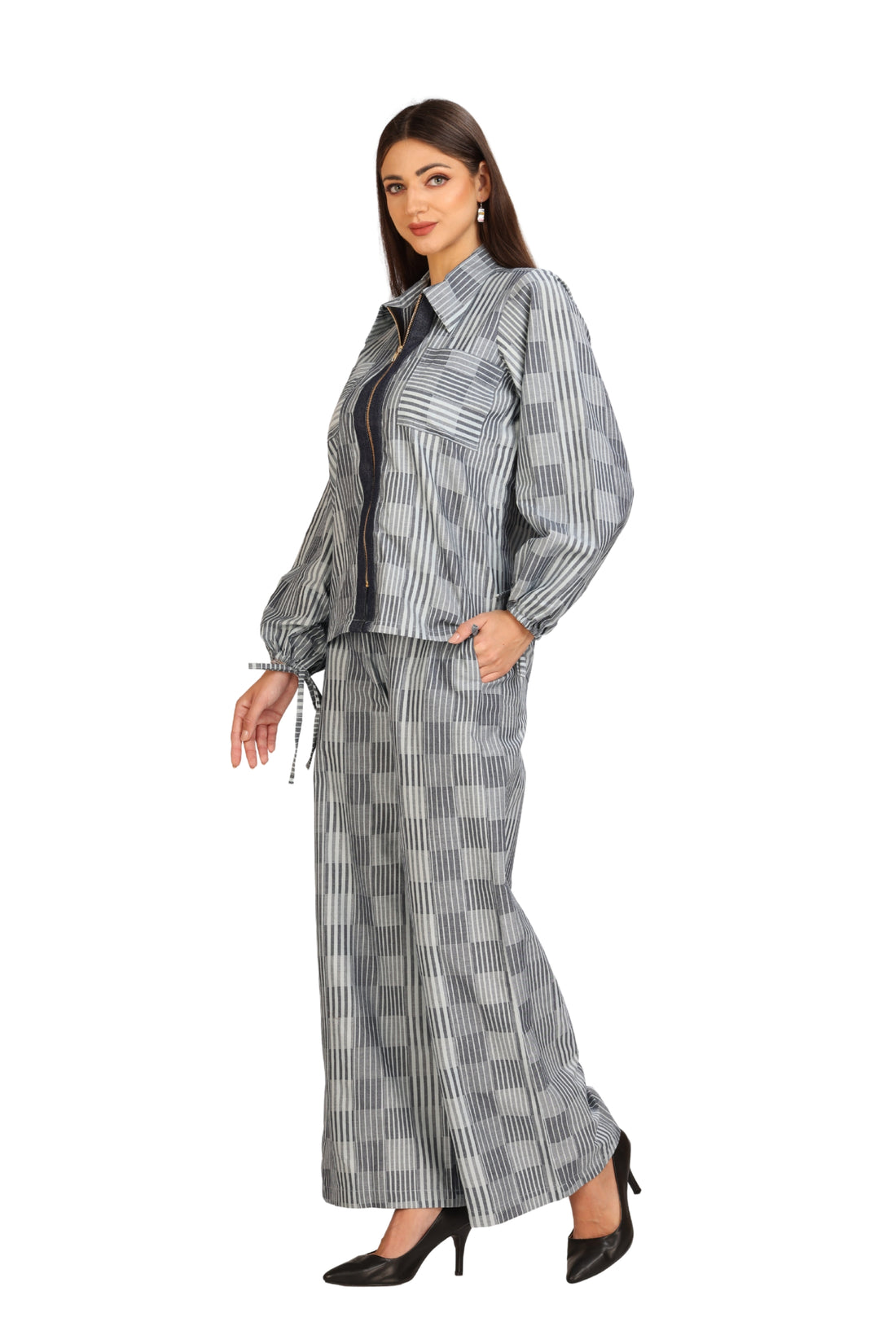 Denim Stripe Co-ord Set