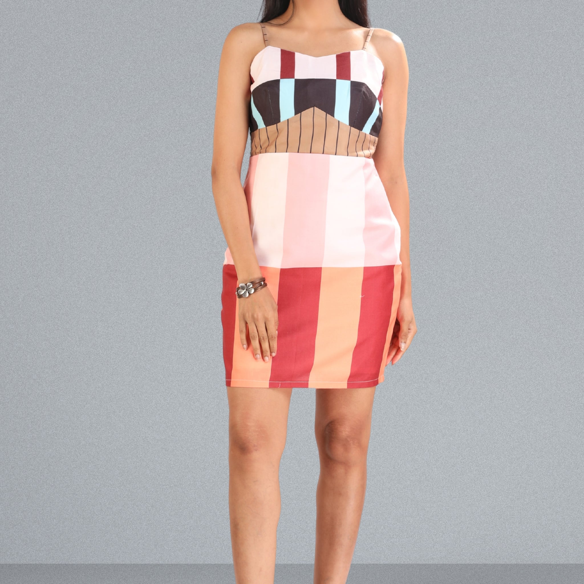 Sunset Stripes Bodycon Dress