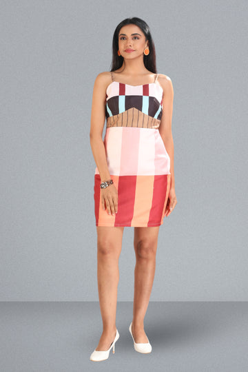 Sunset Stripes Bodycon Dress