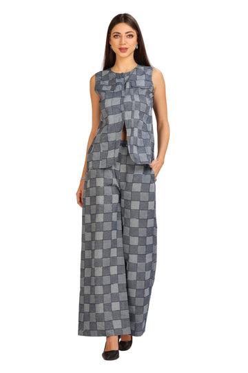 Indigo Check Co-ord Set